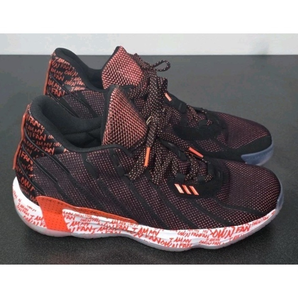 NEW Adidas DAME 7‎ Men 14 Exclusive NBA 2k21 Basketball Shoes Red Black G55194